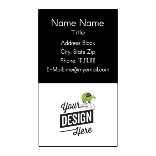 Port BC Template 1 - Full Color 2"  X 3.5" Vertical Business Cards Thumbnail