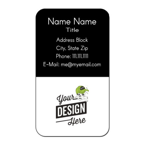 Port BC Template 1 - Full Color 2"  X 3.5" Vertical Rounded Corner Business Cards Thumbnail
