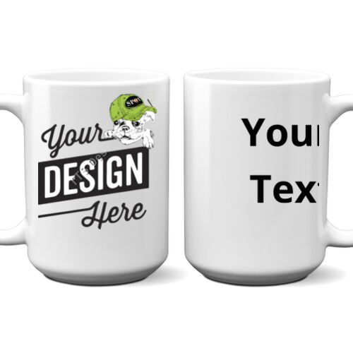 Custom  - 15 oz Ceramic Mug, UV Protected, FDA Compliant, Microwave and Dishwasher Safe Thumbnail
