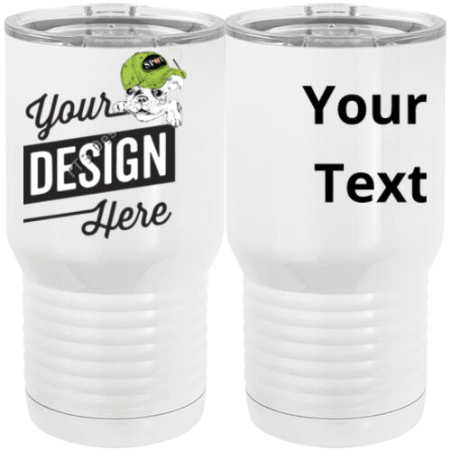 Custom  - 20 oz. Tall Stainless Steel Vacuum Insulated Tumbler White Thumbnail