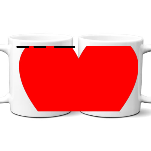 Custom Heart  - 11 oz Ceramic Mug, UV Protected, FDA Compliant, Microwave and Dishwasher Safe Thumbnail
