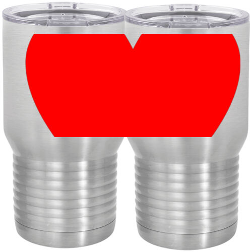 Custom Heart  - 20 oz. Tall Stainless Steel Vacuum Insulated Tumbler Thumbnail