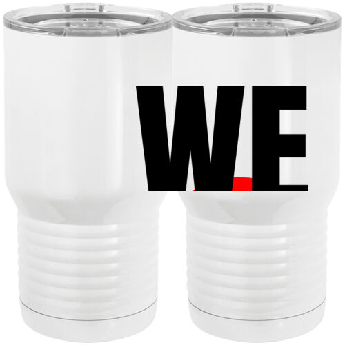 Custom Heart  - 20 oz. Tall Stainless Steel Vacuum Insulated Tumbler White Thumbnail