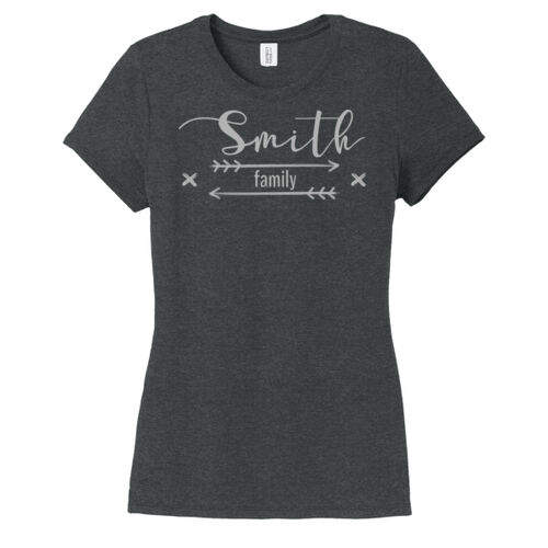 Farmhouse Arrow Family Name - ® Women's Perfect Tri ® Tee Thumbnail