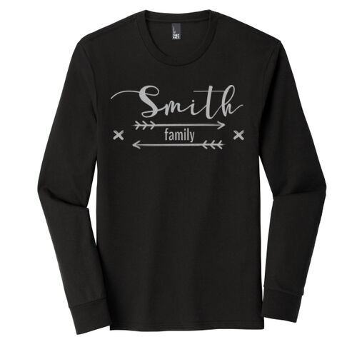 Farmhouse Arrow Family Name - Perfect Tri ® Long Sleeve Tee Thumbnail