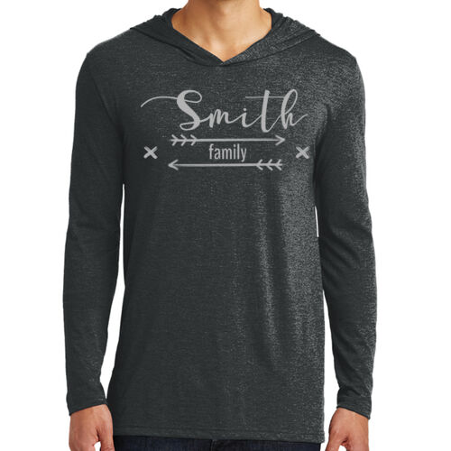 Farmhouse Arrow Family Name - Perfect Tri ® Long Sleeve Hoodie Thumbnail