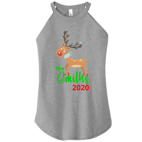 Family Name Reindeer - ® Women's Perfect Tri ® Rocker Tank Thumbnail