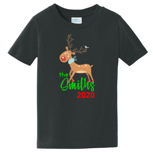 Family Name Reindeer - ® Toddler Fan Favorite Tee Thumbnail