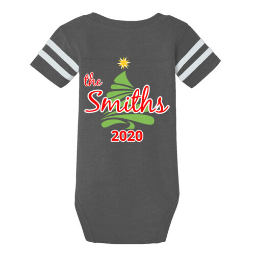 Custom Name Christmas Tree - ™ Infant Football Fine Jersey Bodysuit Thumbnail