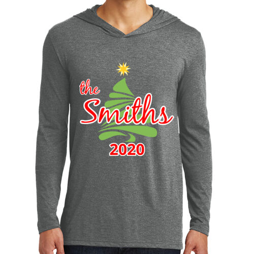Custom Name Christmas Tree - Perfect Tri ® Long Sleeve Hoodie Thumbnail