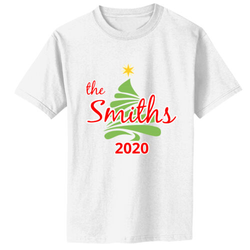 Custom Name Christmas Tree - Toddler Core Cotton Tee Thumbnail