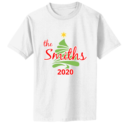 Custom Name Christmas Tree - Infant Core Cotton Tee Thumbnail