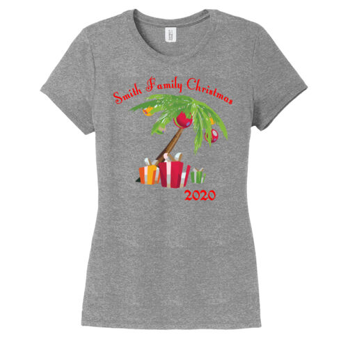 Family Name Christmas Palm - ® Women's Perfect Tri ® Tee Thumbnail