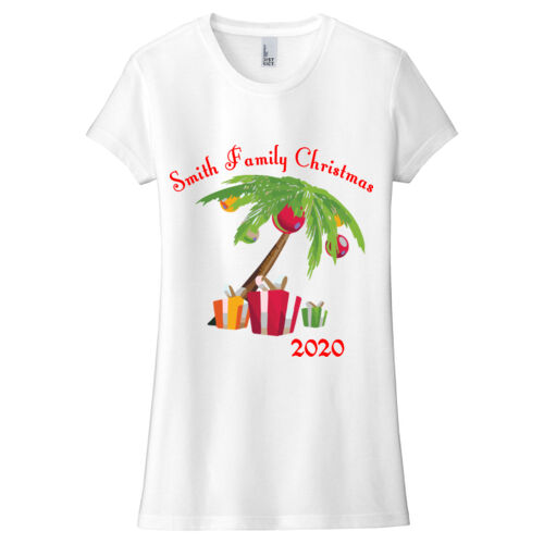 Family Name Christmas Palm - ® Women's Fitted Perfect Tri ® Tee Thumbnail