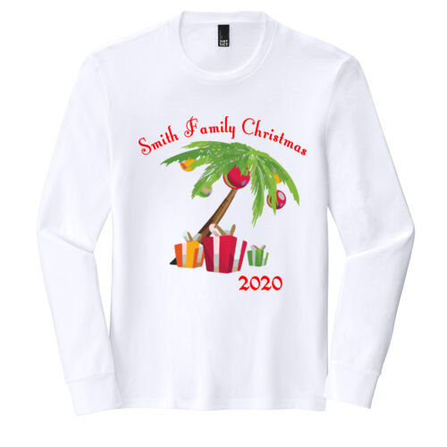 Family Name Christmas Palm - Perfect Tri ® Long Sleeve Tee Thumbnail