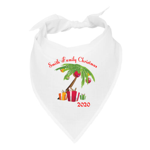 Family Name Christmas Palm - Custom Bandana Face Cover (5-Pack) Thumbnail
