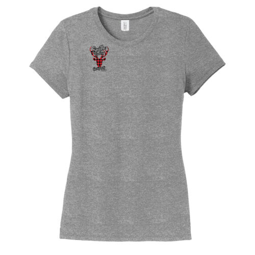 Customizable Family Name Buffalo Plaid Deer - ® Women's Perfect Tri ® Tee Thumbnail