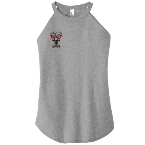 Customizable Family Name Buffalo Plaid Deer - ® Women's Perfect Tri ® Rocker Tank Thumbnail