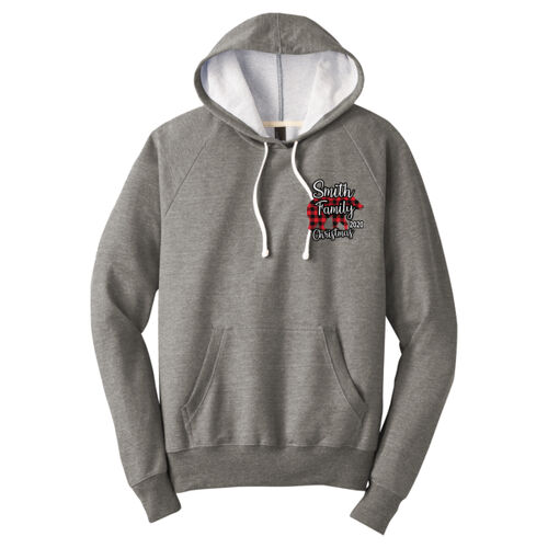 Family Name Buffalo Plaid Bear - ® Perfect Tri ® French Terry Hoodie Thumbnail