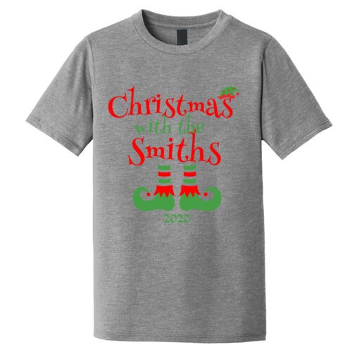 Christmas with the Custom Name Elf Shoes - ® Youth Perfect Tri ® Tee Thumbnail