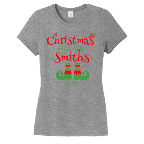 Christmas with the Custom Name Elf Shoes - ® Women's Perfect Tri ® Tee Thumbnail