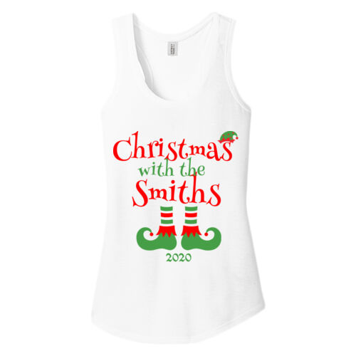 Christmas with the Custom Name Elf Shoes - ® Women's Perfect Tri ® Racerback Tank Thumbnail