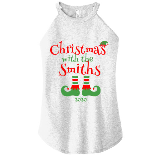 Christmas with the Custom Name Elf Shoes - ® Women's Perfect Tri ® Rocker Tank Thumbnail