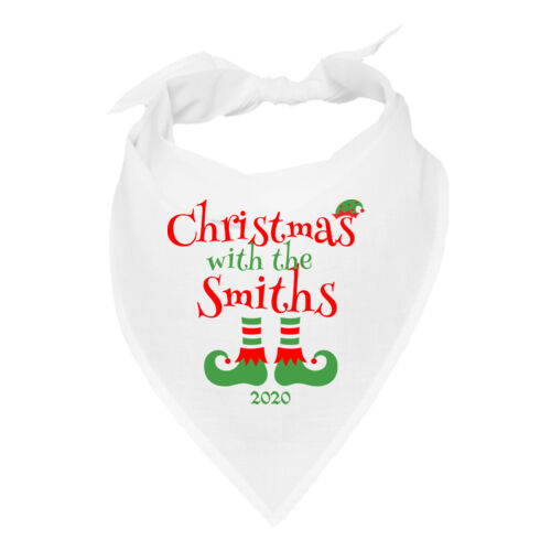 Christmas with the Custom Name Elf Shoes - Custom Bandana Face Cover (5-Pack) Thumbnail