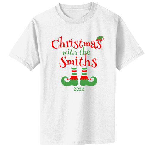 Christmas with the Custom Name Elf Shoes - Infant Core Cotton Tee Thumbnail