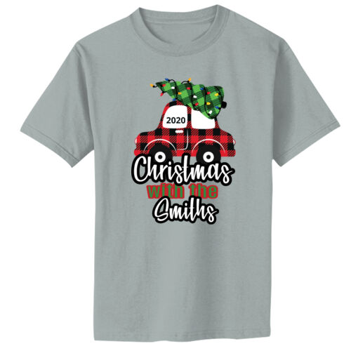 Customizable Christmas with the Family Name Buffalo Plaid Car  - Infant Core Cotton Tee Thumbnail