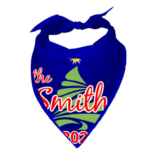 Custom Name Christmas Tree - Bandito Bandana Face Cover Thumbnail