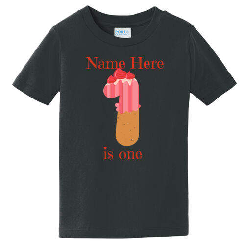 1st Birthday Personalized Name Shirt - ® Toddler Fan Favorite Tee Thumbnail