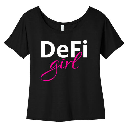 DeFi Girl Customizable - Women's Slouchy Tee Thumbnail