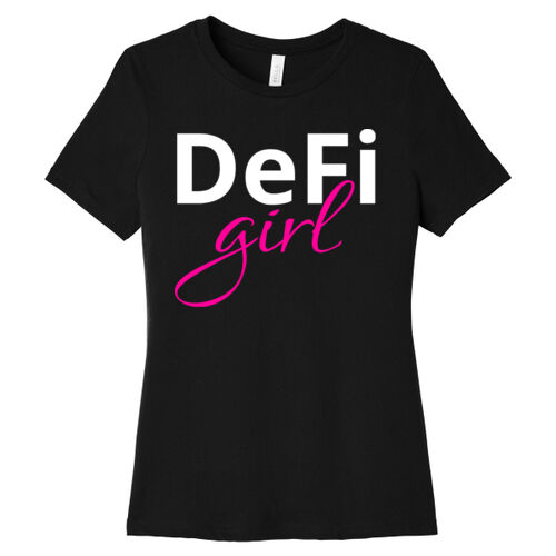 DeFi Girl Customizable - Women's Relaxed Jersey Short Sleeve Tee Thumbnail