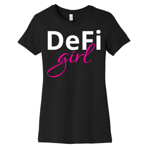 DeFi Girl Customizable - Women's Slim Fit Tee Thumbnail