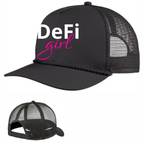 DeFi Girl Customizable - 5 Panel Snapback Cap Thumbnail
