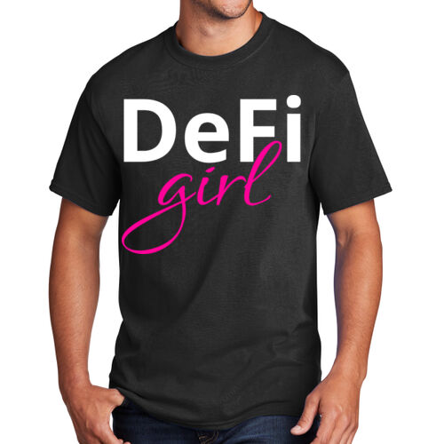 DeFi Girl Customizable - Core Cotton Tee Thumbnail