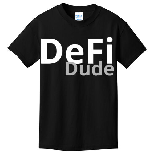 DeFi Dude Customizable - Youth Core Cotton Tee Thumbnail
