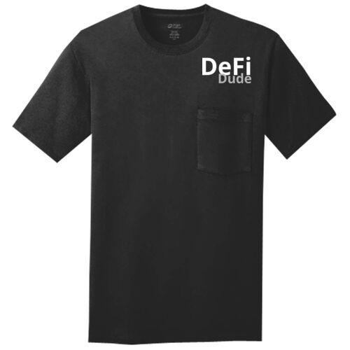 DeFi Dude Customizable - Core Cotton Pocket Tee Thumbnail