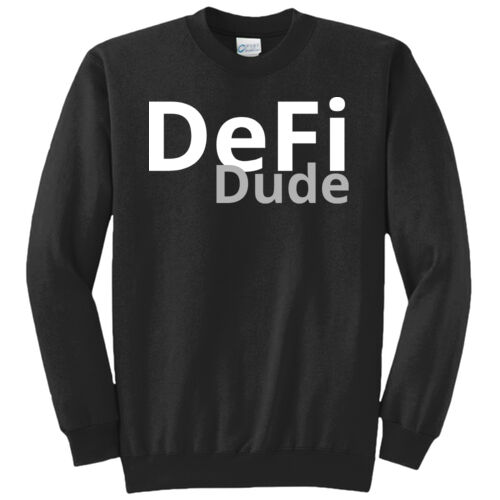 DeFi Dude Customizable - Core Fleece Crewneck Sweatshirt Thumbnail