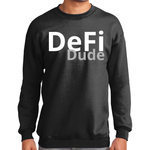 DeFi Dude Customizable - Tall Essential Fleece Crewneck Sweatshirt Thumbnail