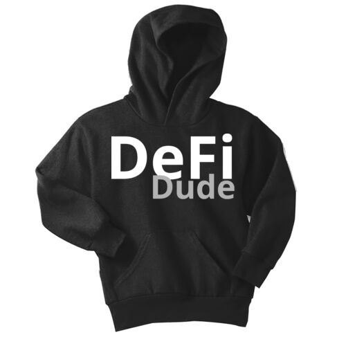 DeFi Dude Customizable - Youth Core Fleece Pullover Hooded Sweatshirt Thumbnail