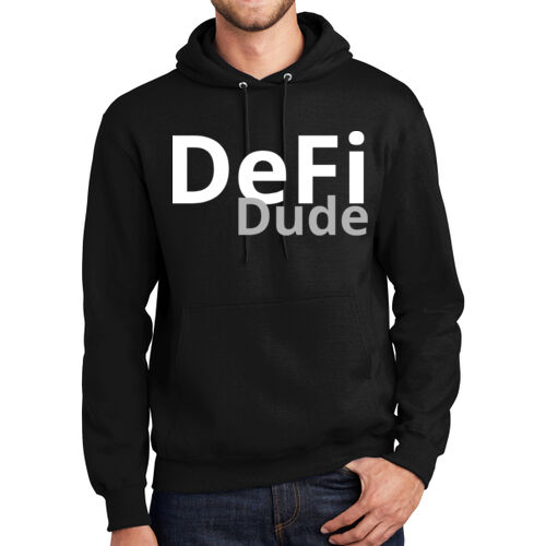 DeFi Dude Customizable - Tall Essential Fleece Pullover Hooded Sweatshirt Thumbnail