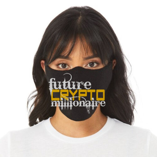Future Crypto Millionaire customizable - Adult/Child Soft Breathable Cotton/Poly T-Shirt Face Covering (10-Pack) Thumbnail