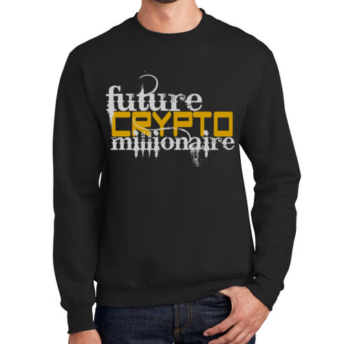 Future Crypto Millionaire customizable - Essential Fleece Crewneck Sweatshirt Thumbnail