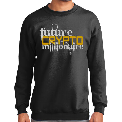Future Crypto Millionaire customizable - Tall Essential Fleece Crewneck Sweatshirt Thumbnail