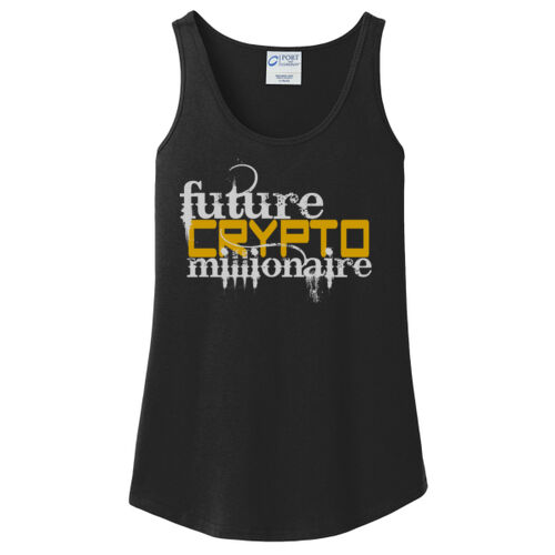 Future Crypto Millionaire customizable - Ladies Core Cotton Tank Top Thumbnail