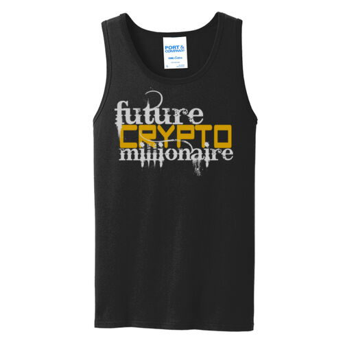 Future Crypto Millionaire customizable - Core Cotton Tank Top Thumbnail