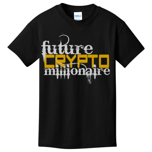Future Crypto Millionaire customizable - Youth Core Cotton Tee Thumbnail