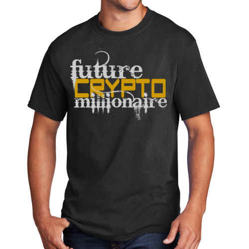 Future Crypto Millionaire customizable - Core Cotton Tee Thumbnail